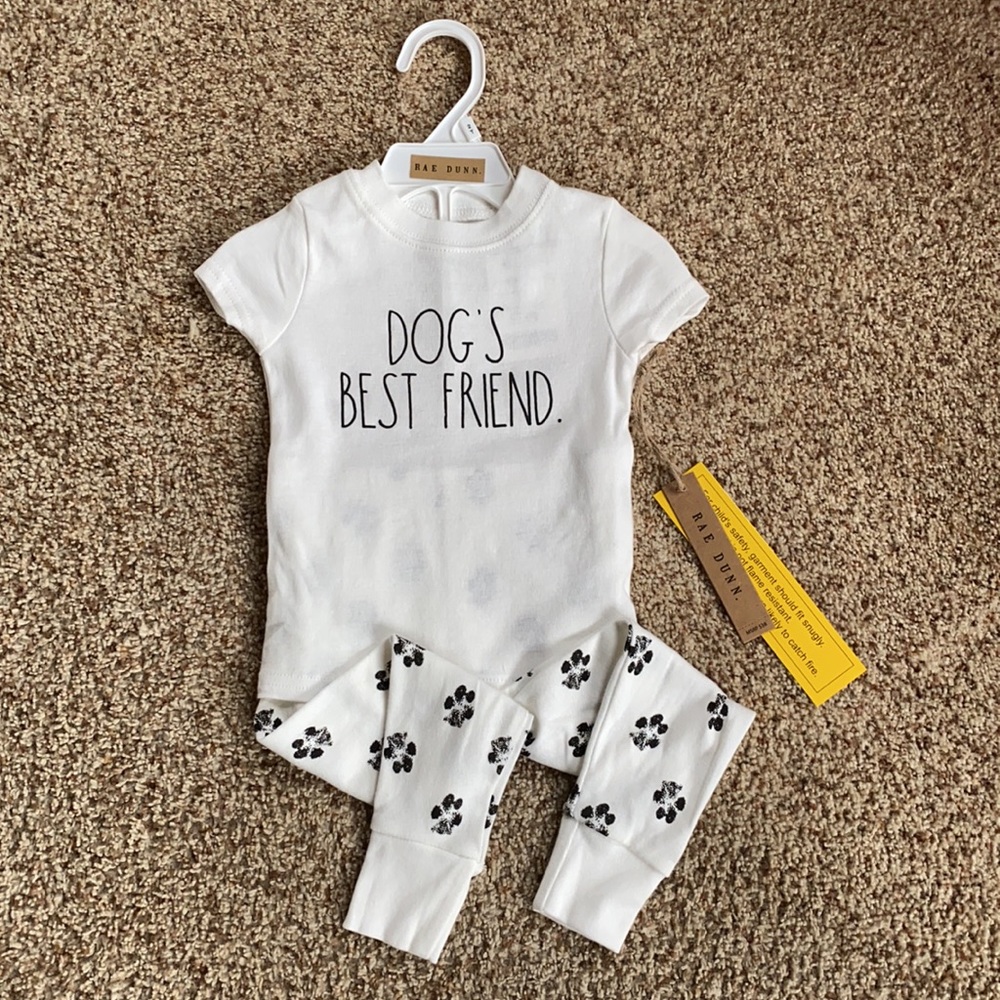 NWT Rae Dunn Dogs Best Friend pajamas - Picture 1 of 5